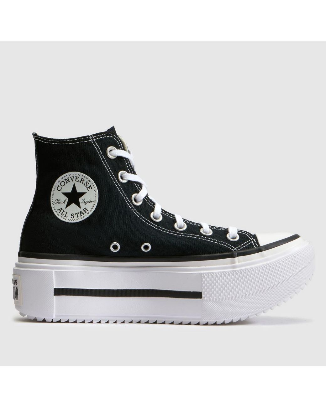 Converse Black All Star Lift Double Stack Trainers