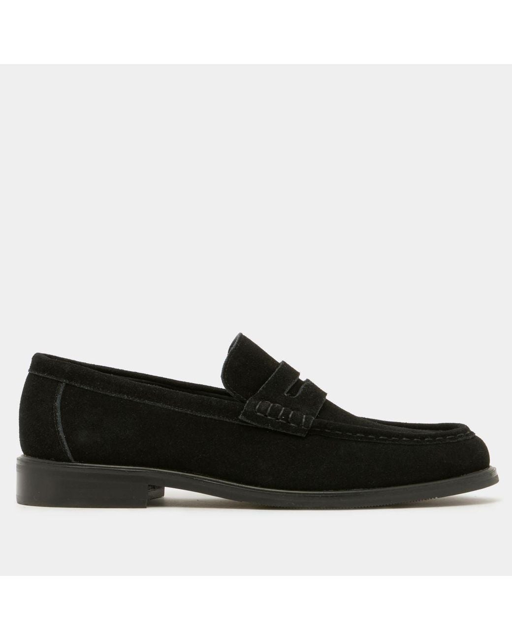 Schuh Black Raymon Suede Loafer Shoes for men