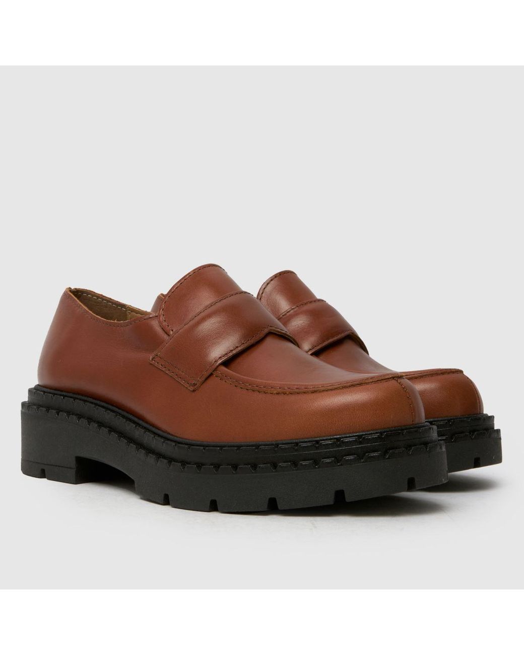 Schuh Brown Lawson Chunky Loafer Flats