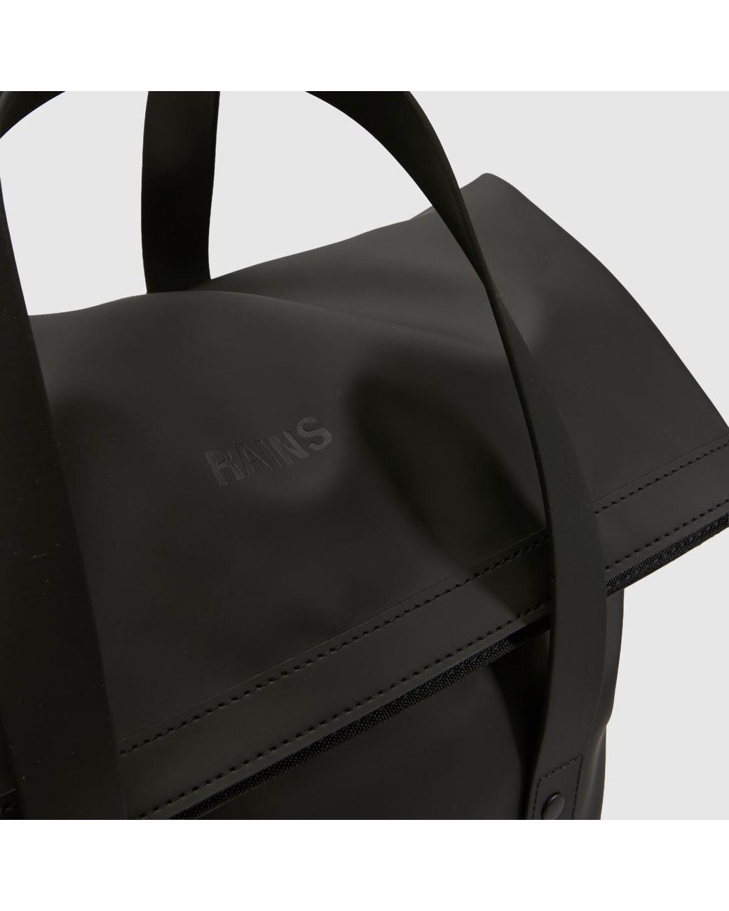Rains Black 2 Way Tote Backpack W3