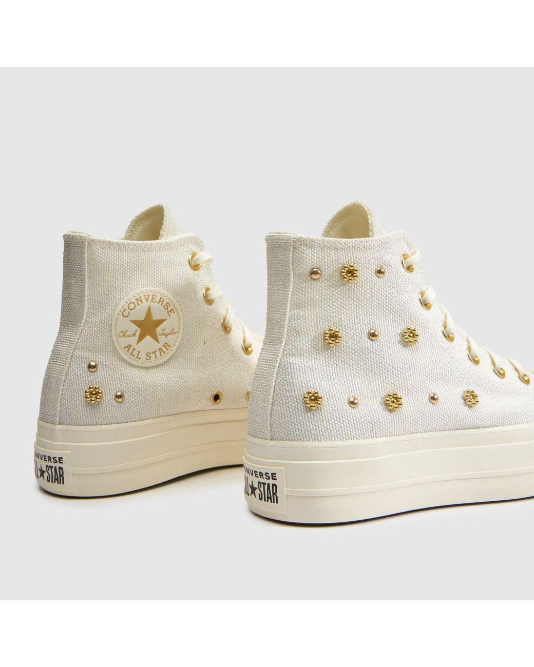 Converse Natural All Star Lift Hi Trainers