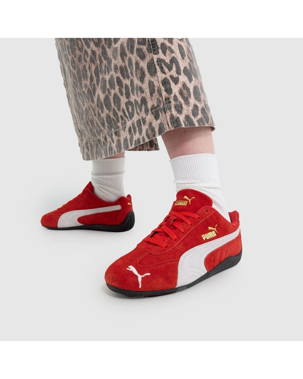 PUMA Red Speedcat Trainers