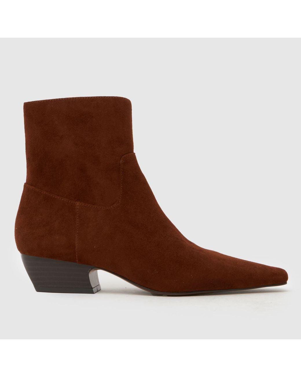 Schuh Brown Clarisse Western Heel Boots
