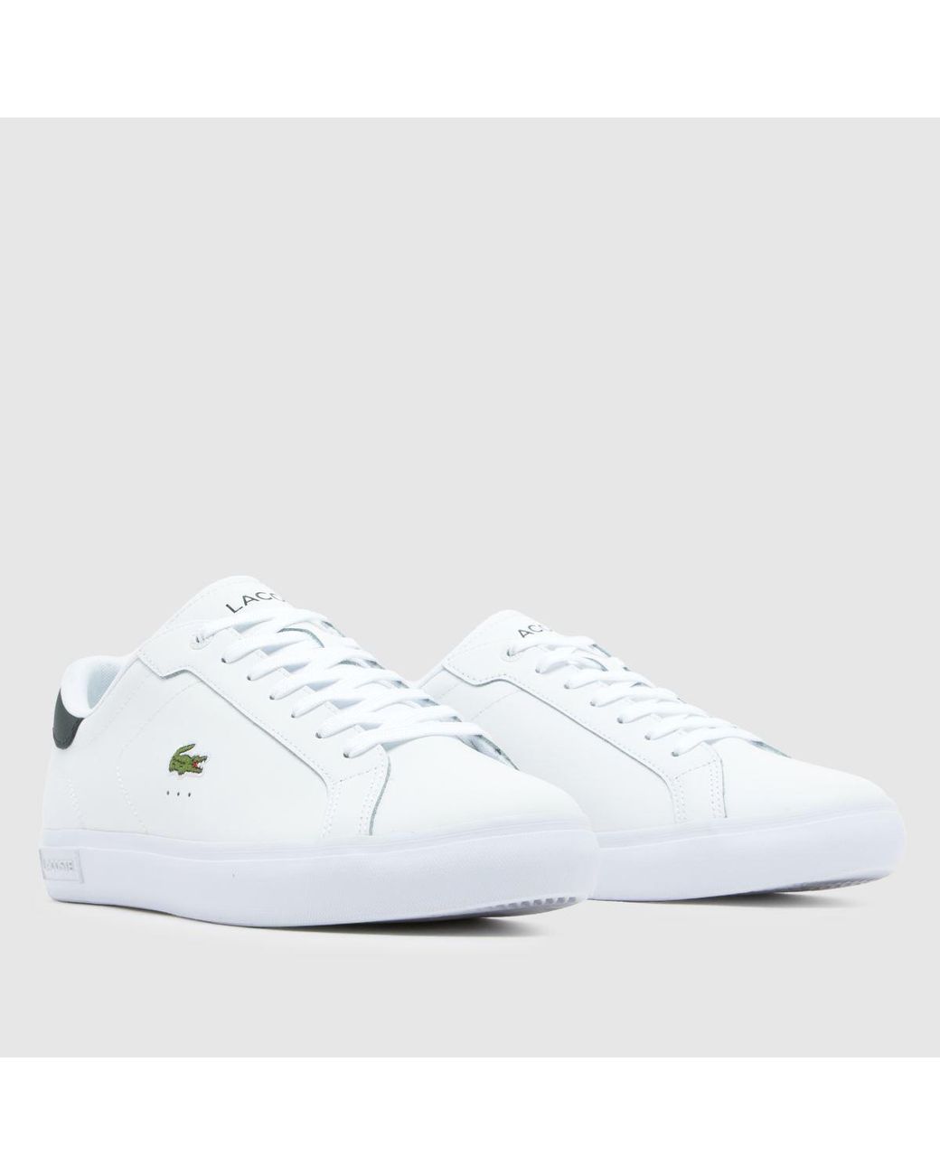 Lacoste White Powercourt Trainers for men