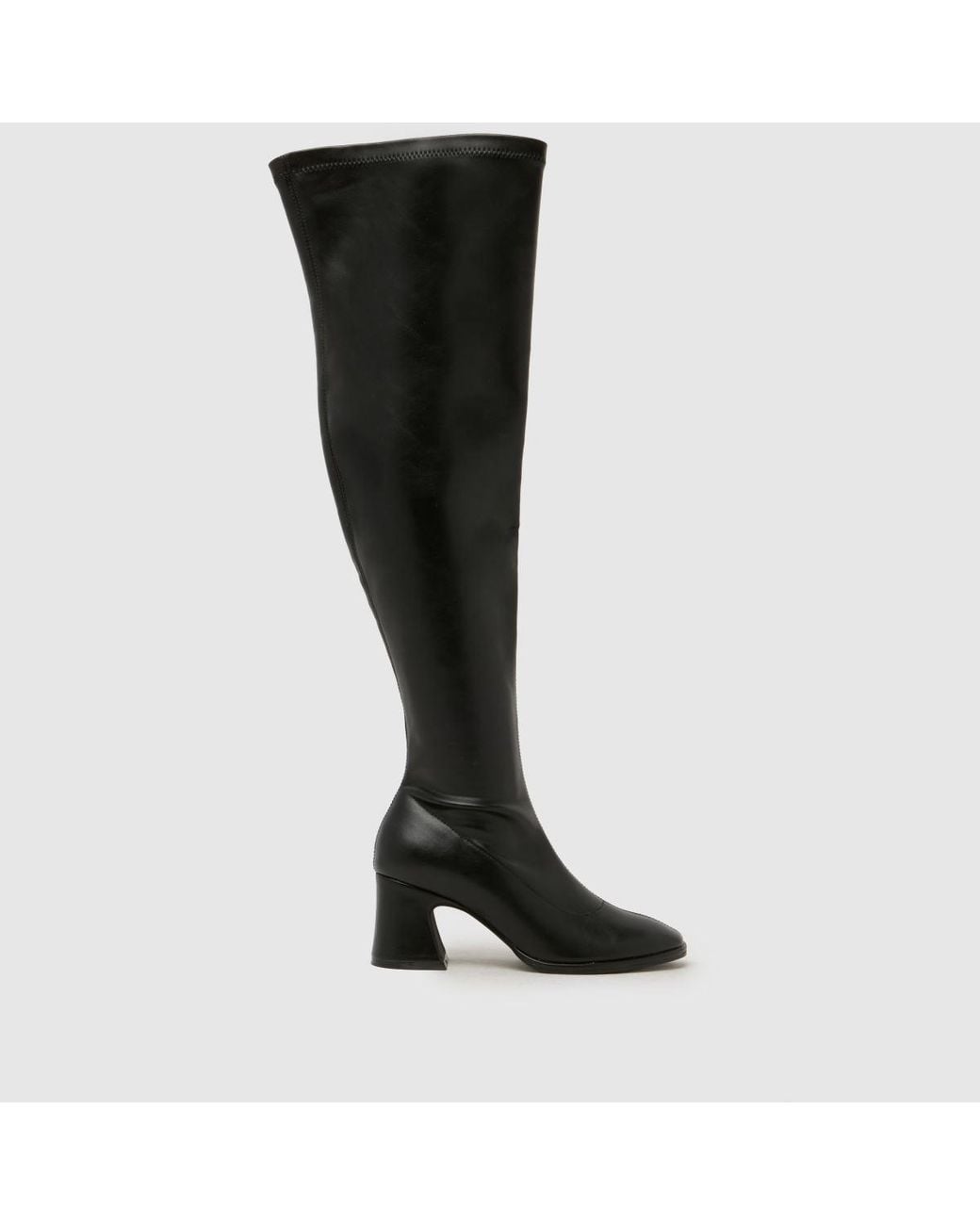 Schuh Black Dalmation Over The Knee Boots