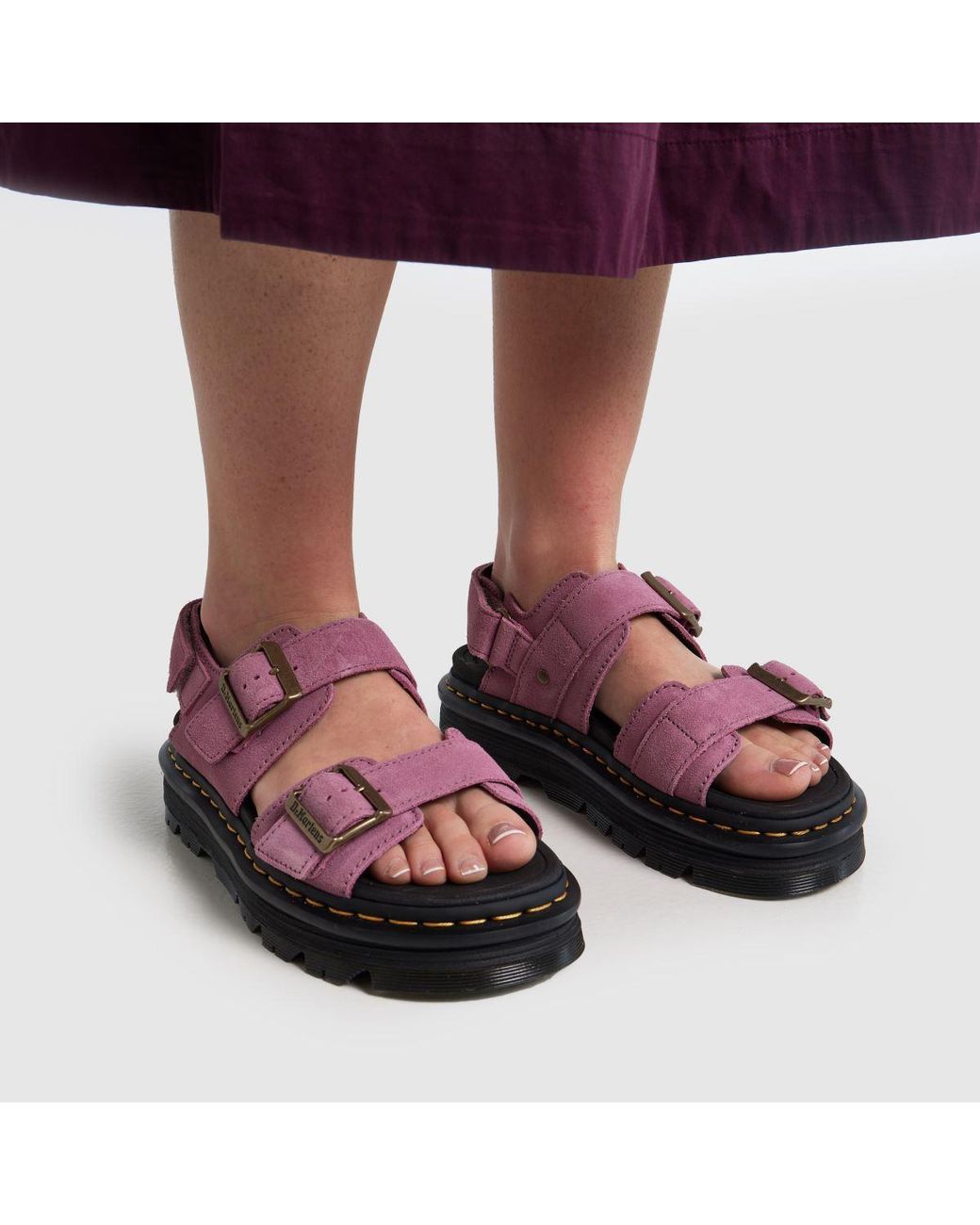 Dr. Martens Pink Zebzag Sandals