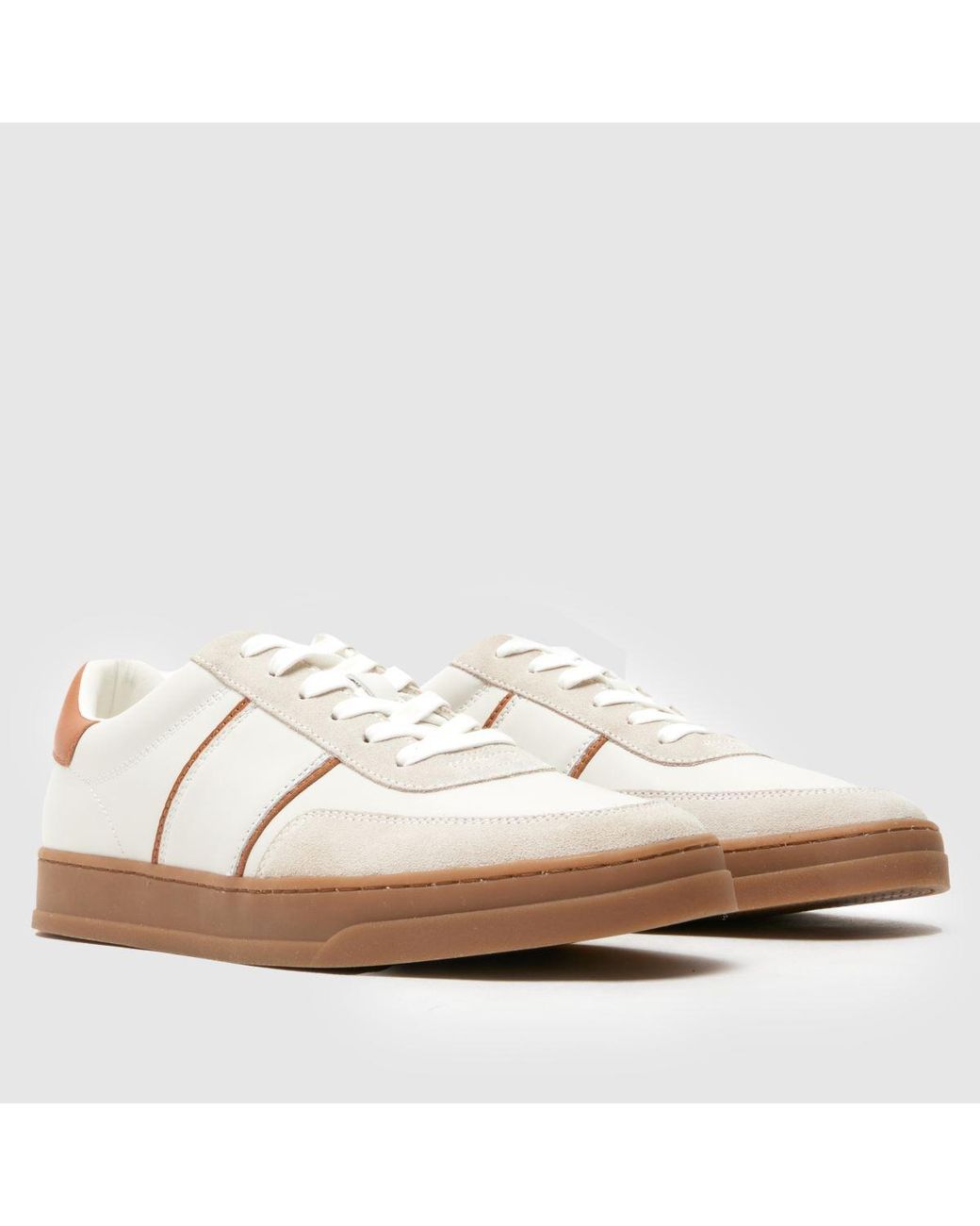 Schuh Brown Winnie Gum Sole Trainers for men