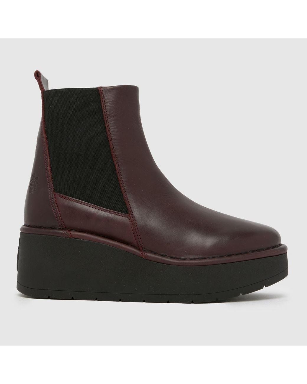 Fly London Brown Hagu Platform Chelsea Boots