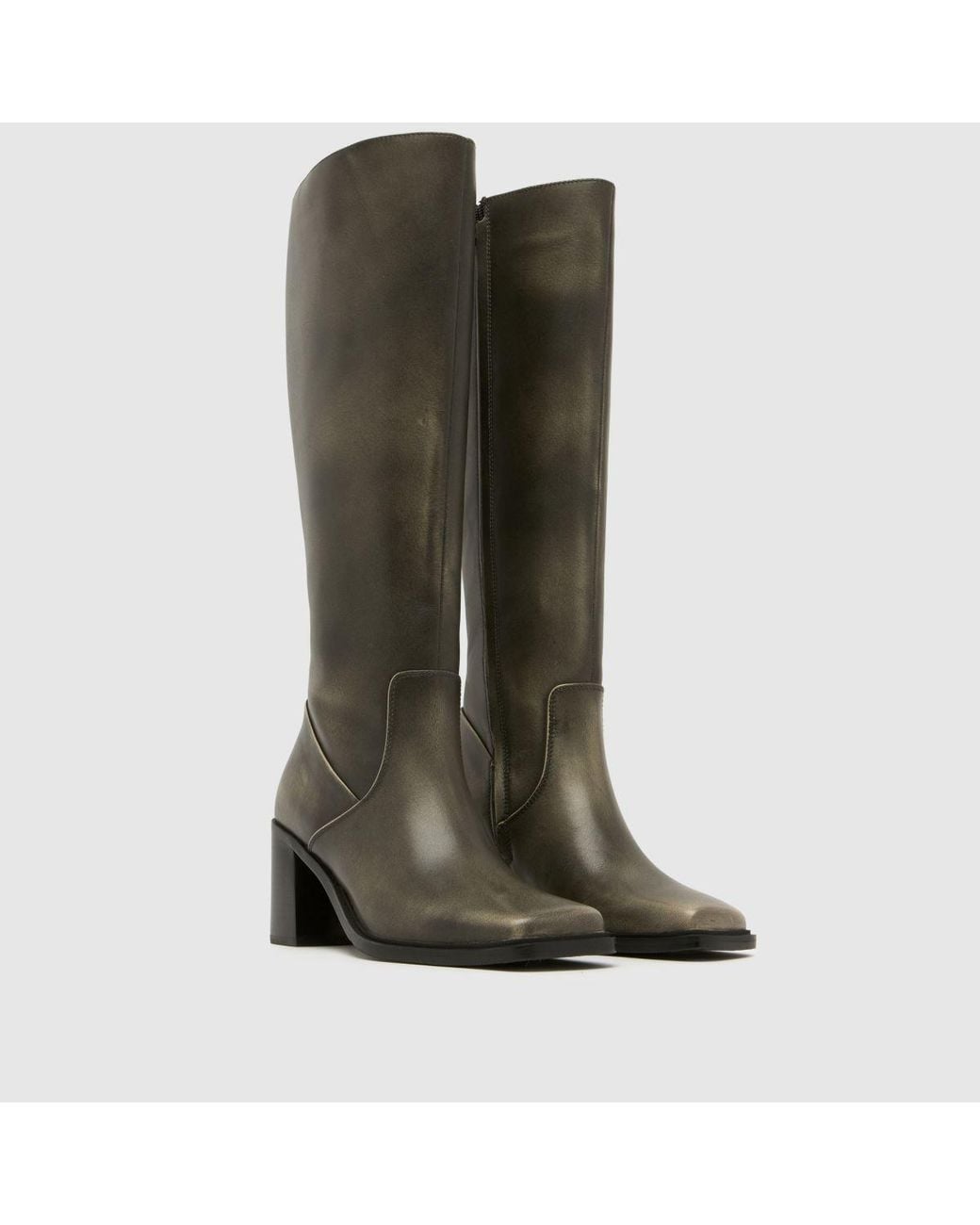 Schuh Green Delight Leather Knee Boots