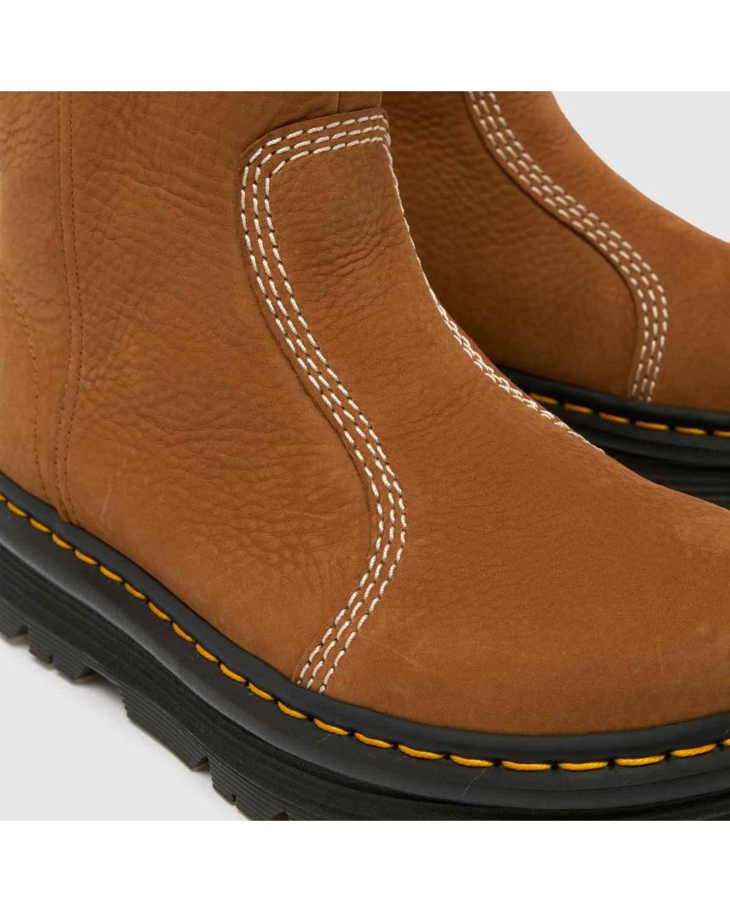 Dr. Martens Brown Zebzag Rigger Boots