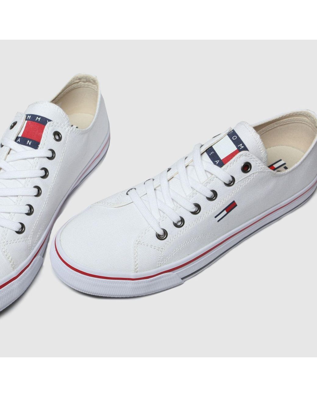 tommy hilfiger white tj low cut sneaker trainers
