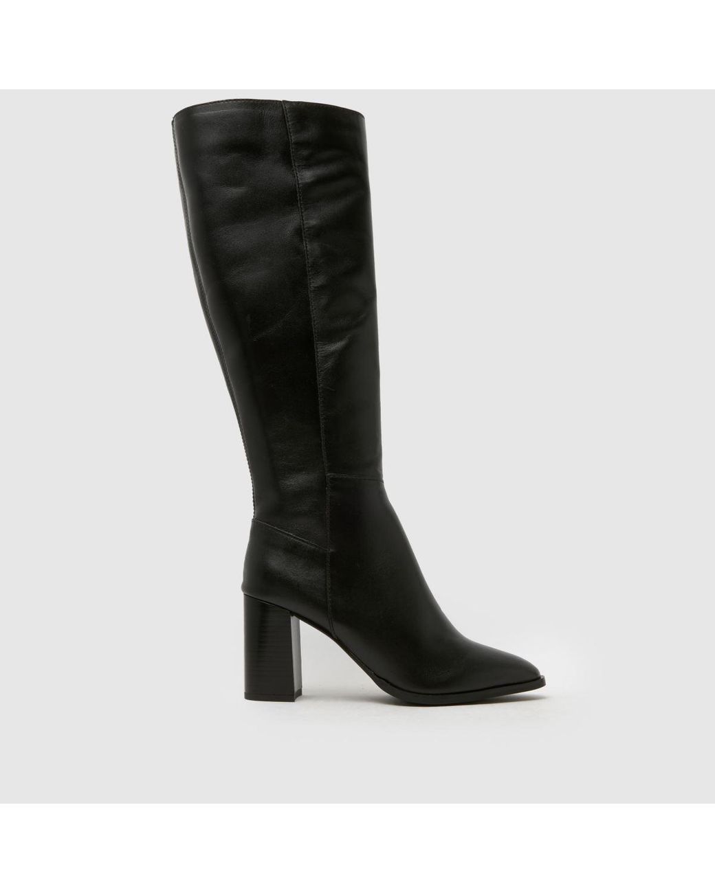Schuh Black Dami Leather Knee Boots