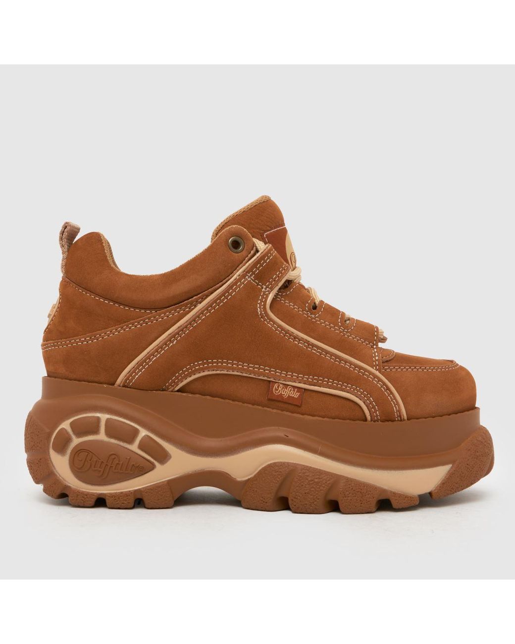 Buffalo Brown London Classic Low Trainers