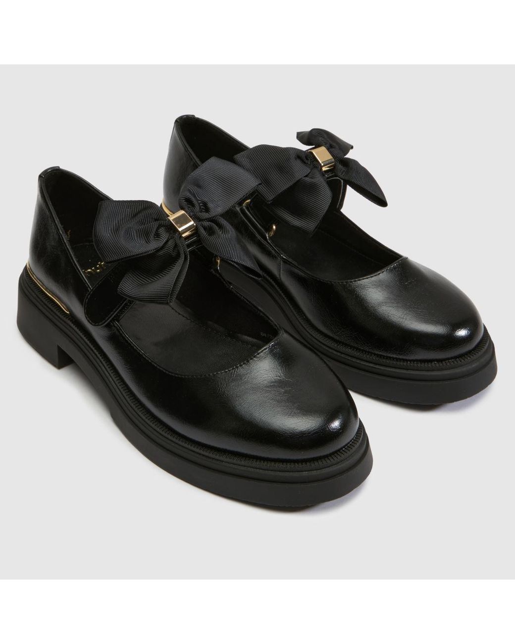 Schuh Black Lindley Bow Mary Jane Flats