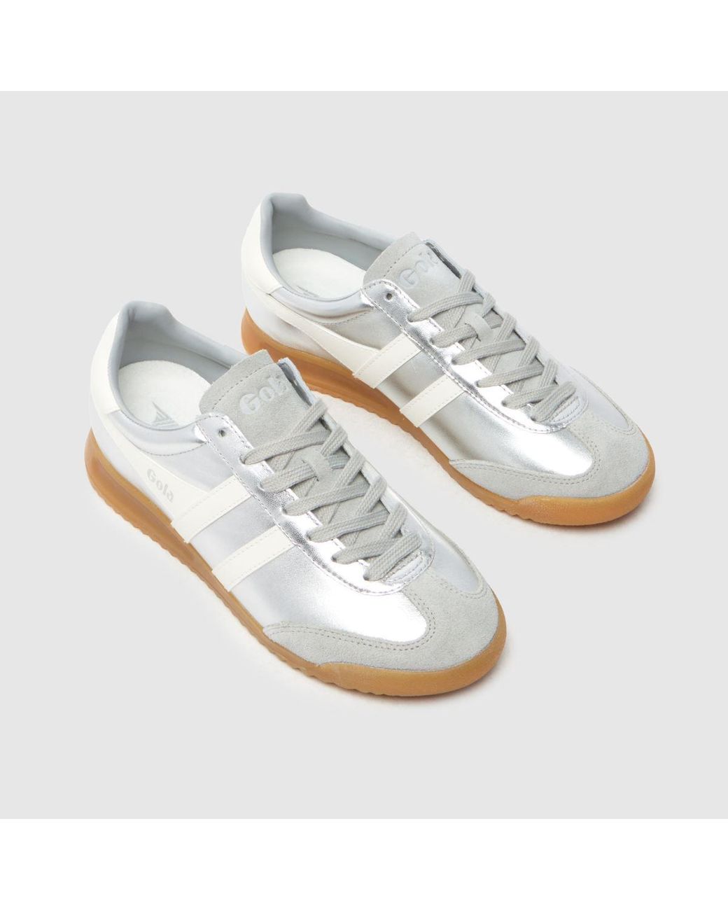 Gola White Torpedo Glimmer Trainers