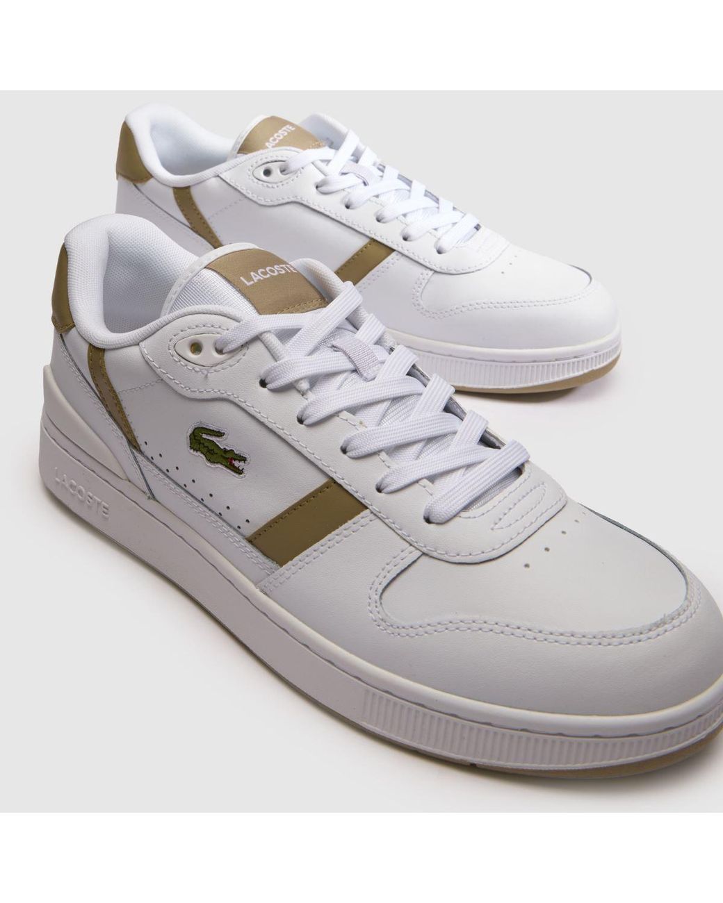 Lacoste White T-Clip Trainers for men