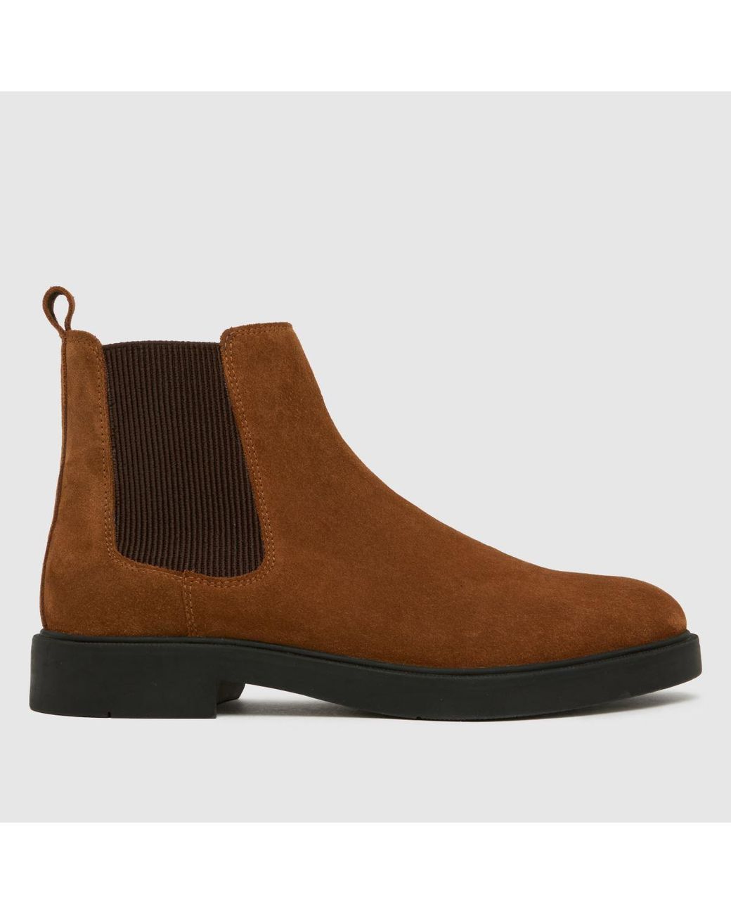 Schuh Brown Dice Suede Chelsea Boots for men