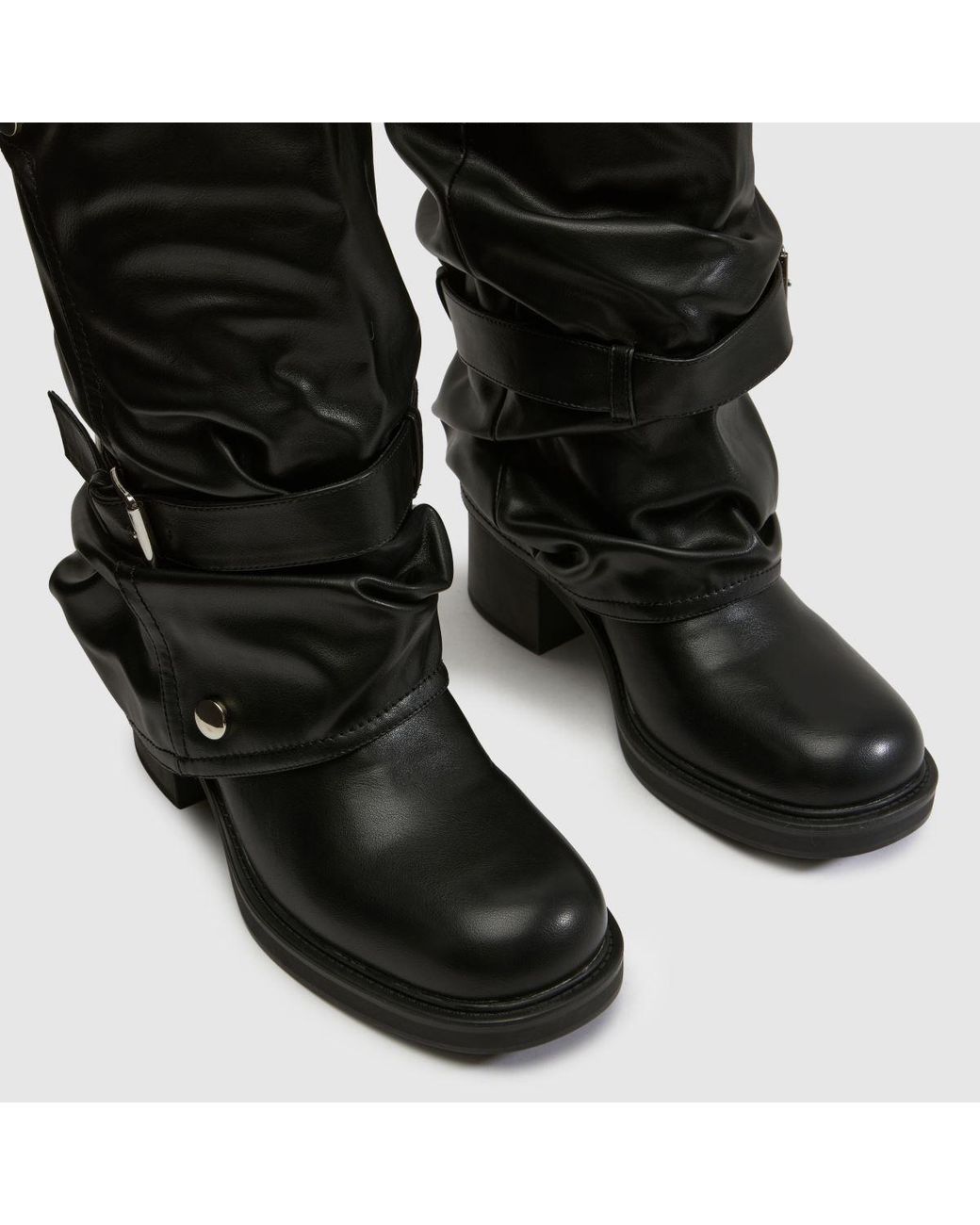 SIMMI Black Echo Slouch Mid Boots
