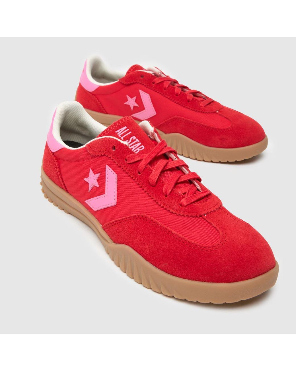 Converse Red Run Star Trainers