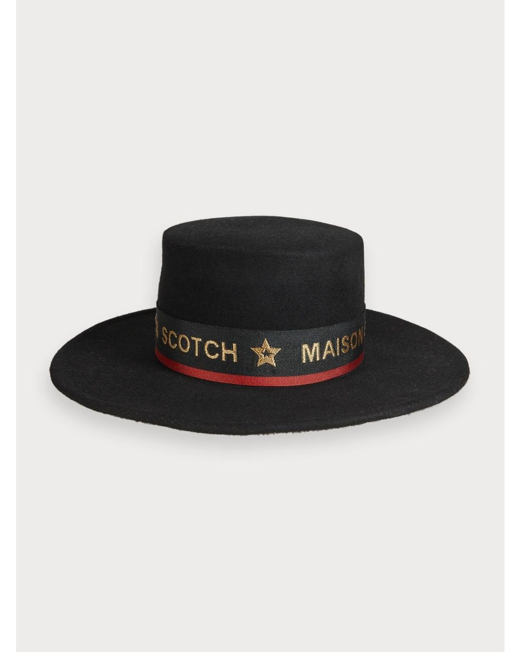 Scotch & Soda Wool Hat in Black | Lyst