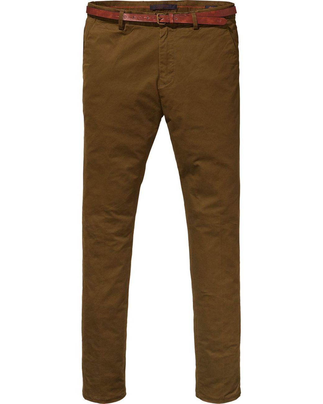 Stretch Cotton Chinos Super Slim Fit in 