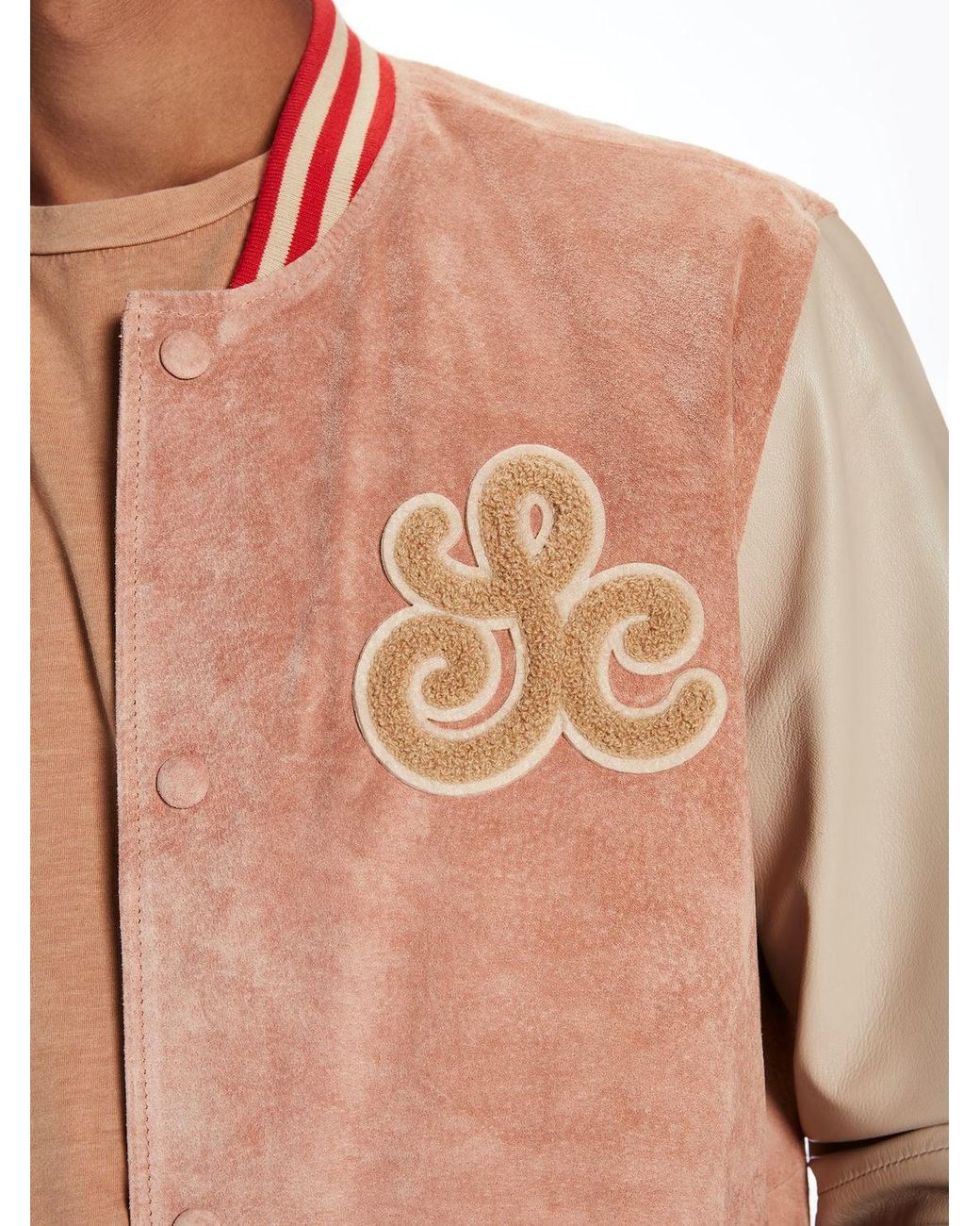 Scotch \u0026 Soda Suede Varsity Jacket in 