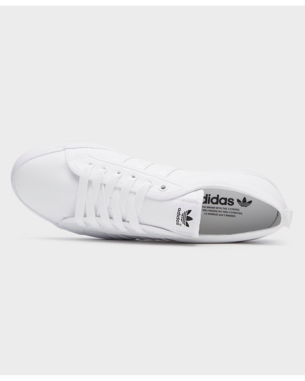 adidas Originals Leather Nizza Lo in White for Men | Lyst