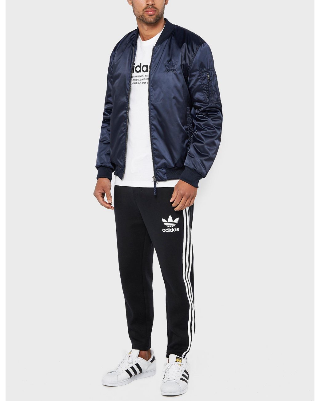 adidas Originals Ma1 Superstar Bomber Jacket in Blue for Men | Lyst Canada