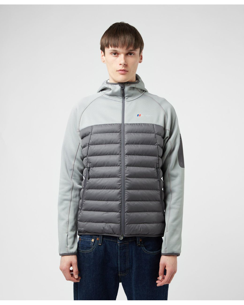 Berghaus Pravitale Hybrid Jacket in Grey (Gray) for Men | Lyst
