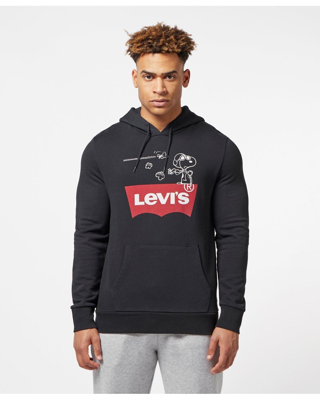 Levi's X Peanuts Snoopy Logo Overhead Hoodie for Men | Lyst