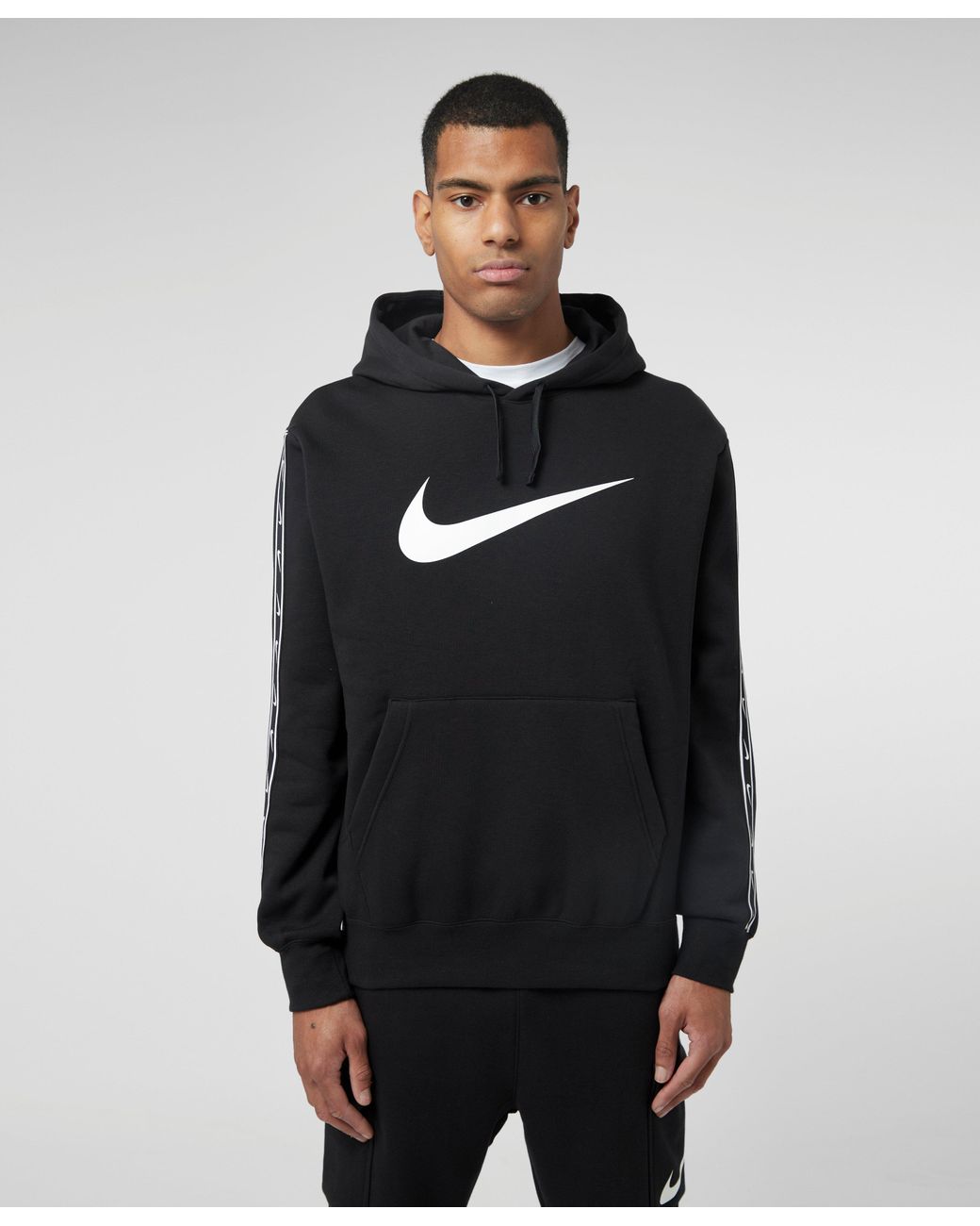 Nike Repeat Swoosh Hoodie in Black for Men | Lyst Australia