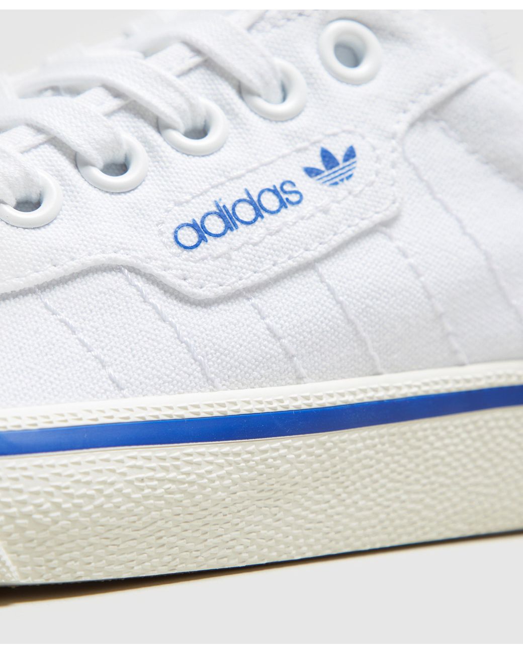 adidas Originals Love Set Super Leather-trimmed Canvas Sneakers in White  for Men | Lyst