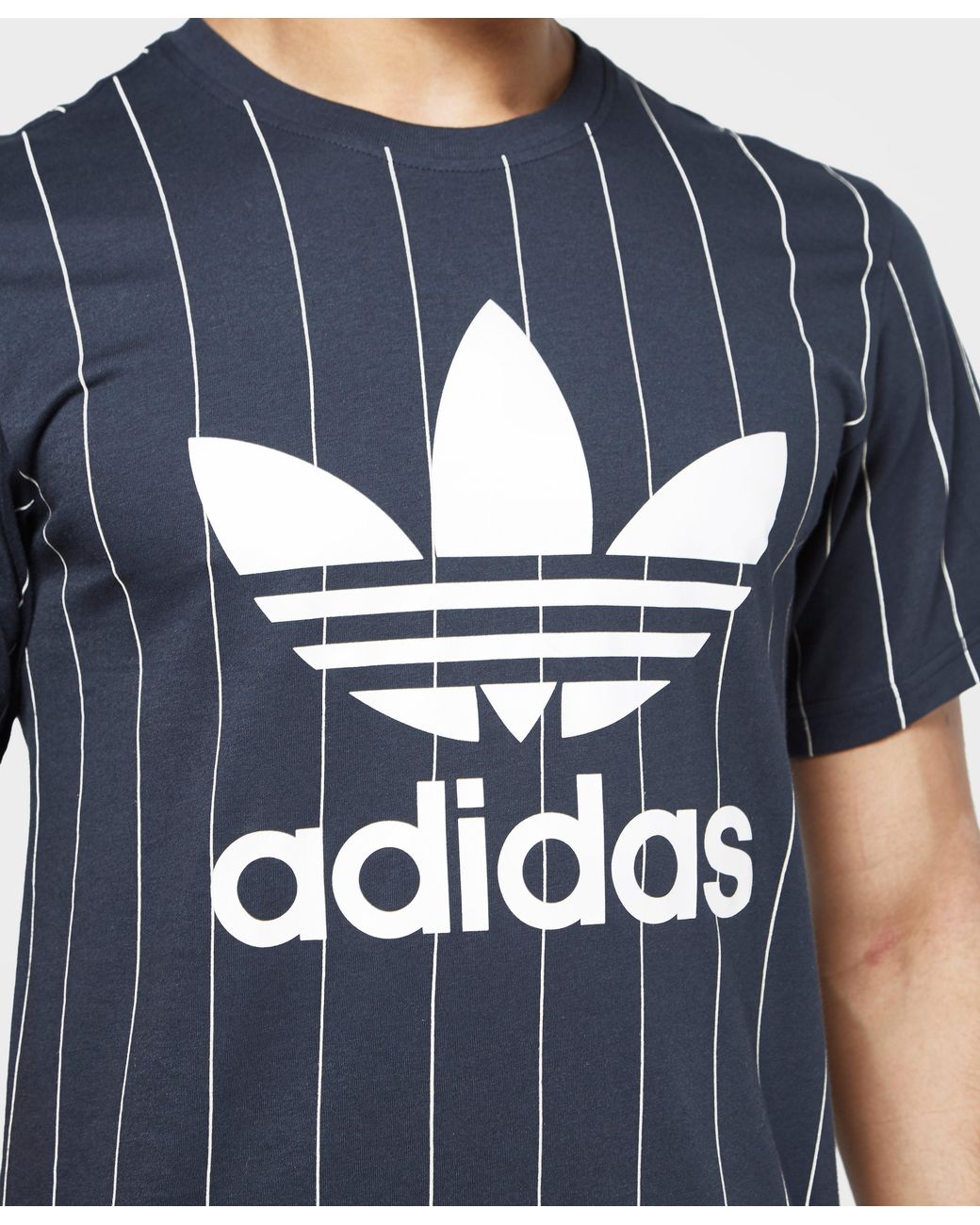 adidas Originals Tokyo Pinstripe T-shirt in Blue for Men | Lyst