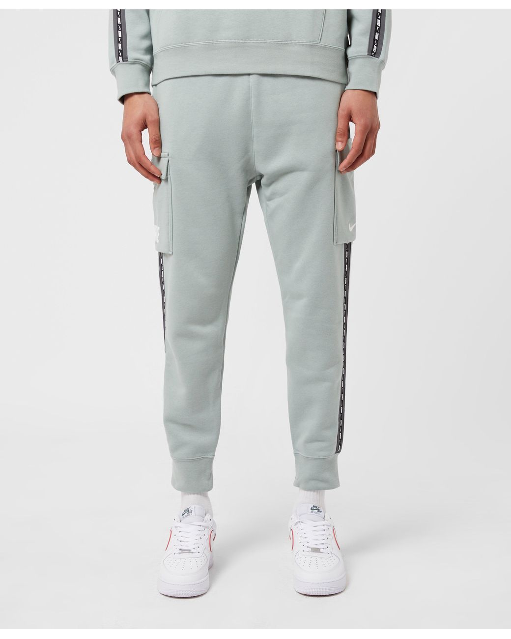 nike repeat tape fleece cargo joggers