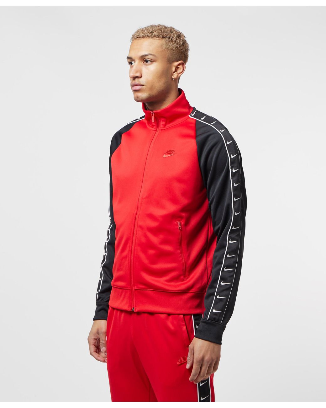 Nike Tape Poly Track Top in Red for Men | Lyst Canada