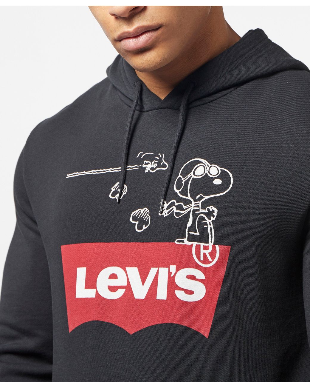 Peanuts Snoopy Logo Overhead Hoodie 