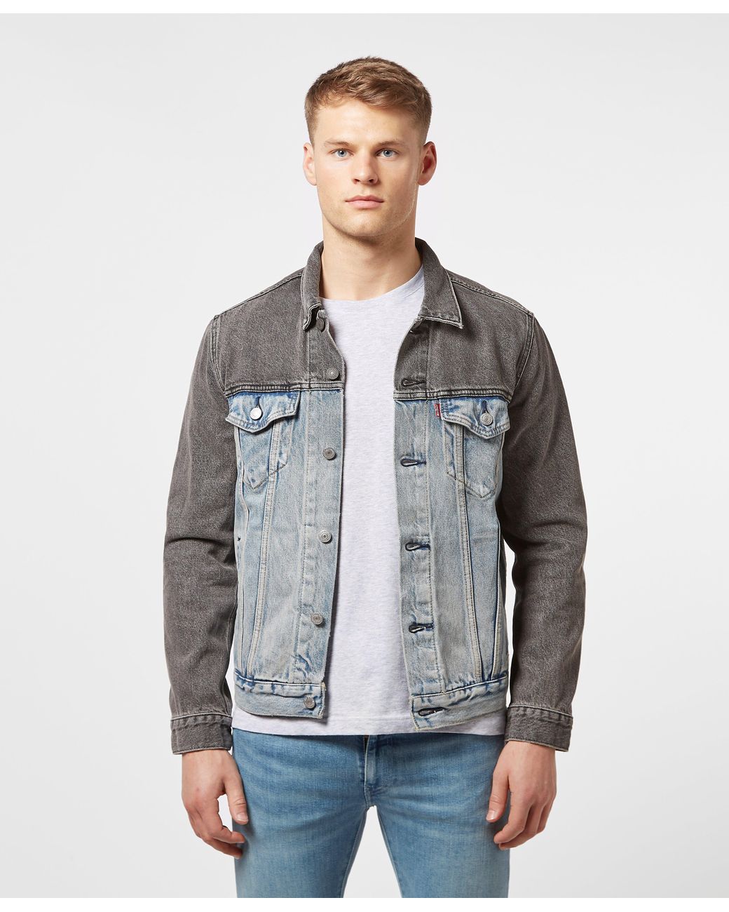Levi's Two Tone Denim Trucker Jacket in 