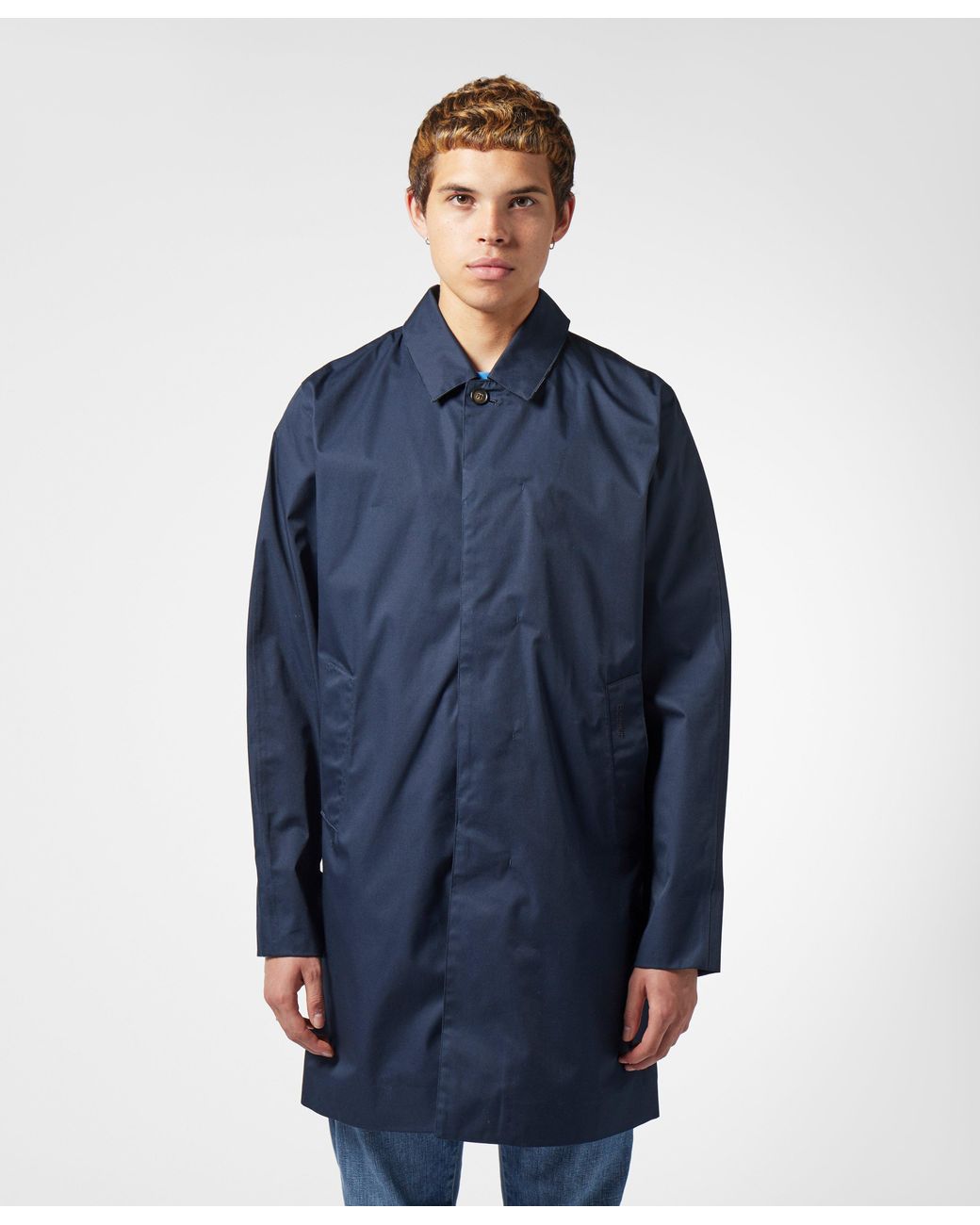 Barbour Lorden Waterproof Mac Navy/navy in Blue for Men Lyst