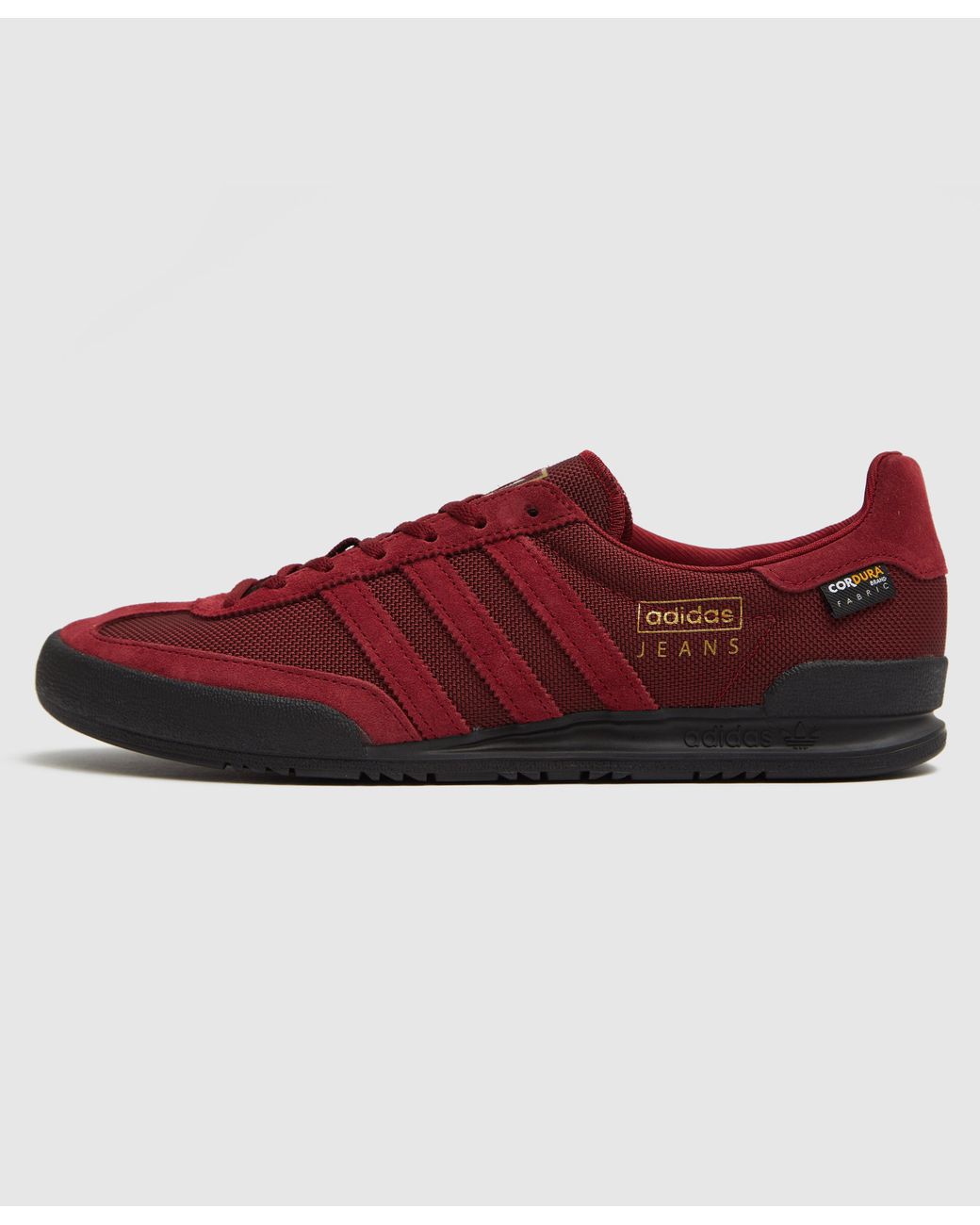 adidas jeans white red