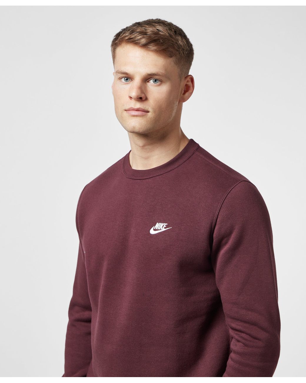 Nike Foundation Crew Sweatshirt in Burgundy (Purple) for Men | Lyst  Australia