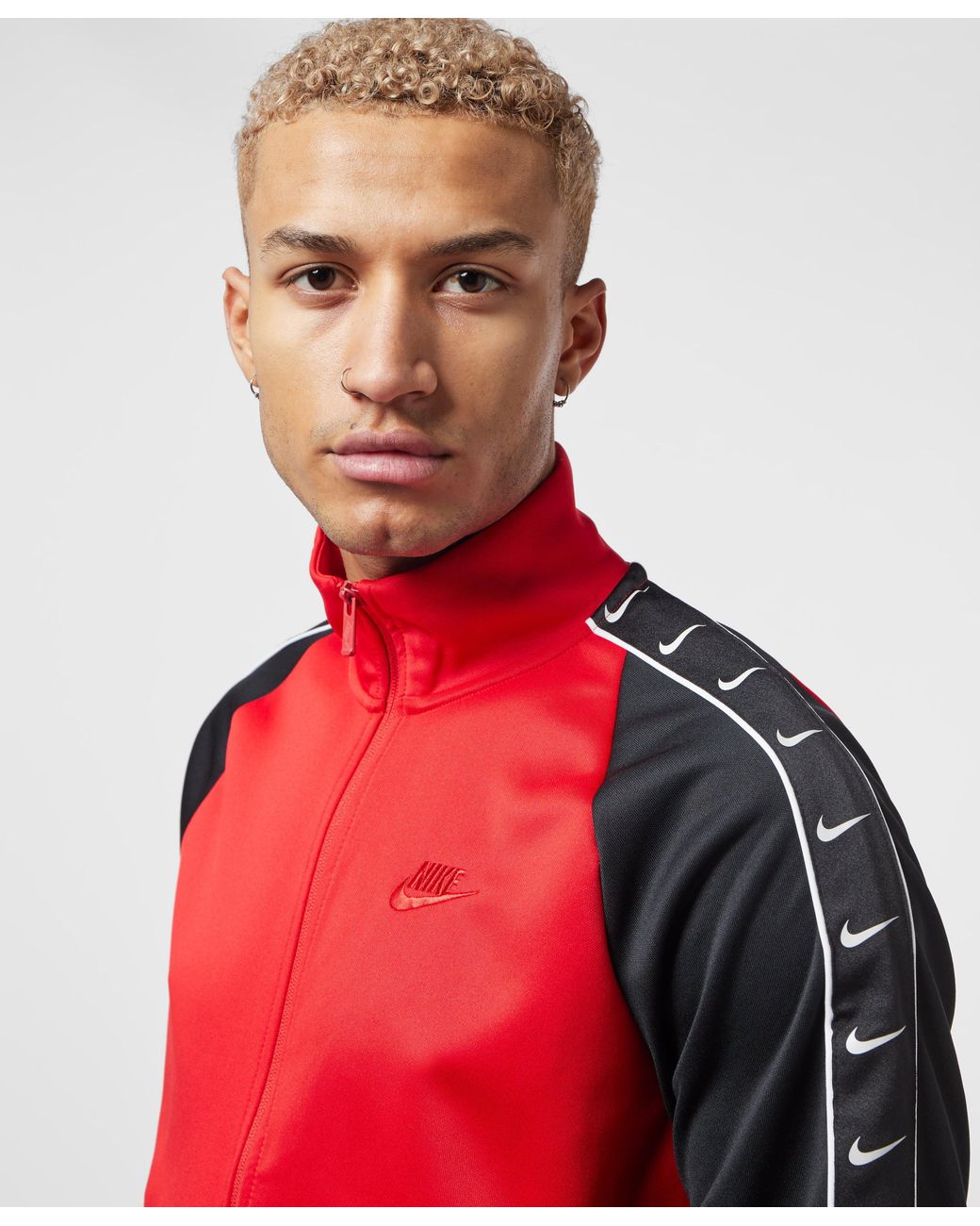 Nike Tape Poly Track Top in Red for Men | Lyst UK