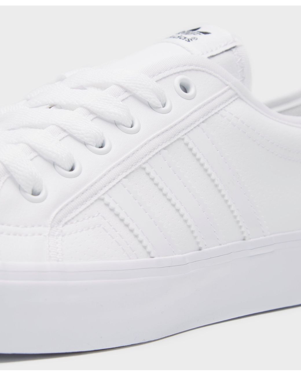 adidas Originals Leather Nizza Lo in White for Men | Lyst UK