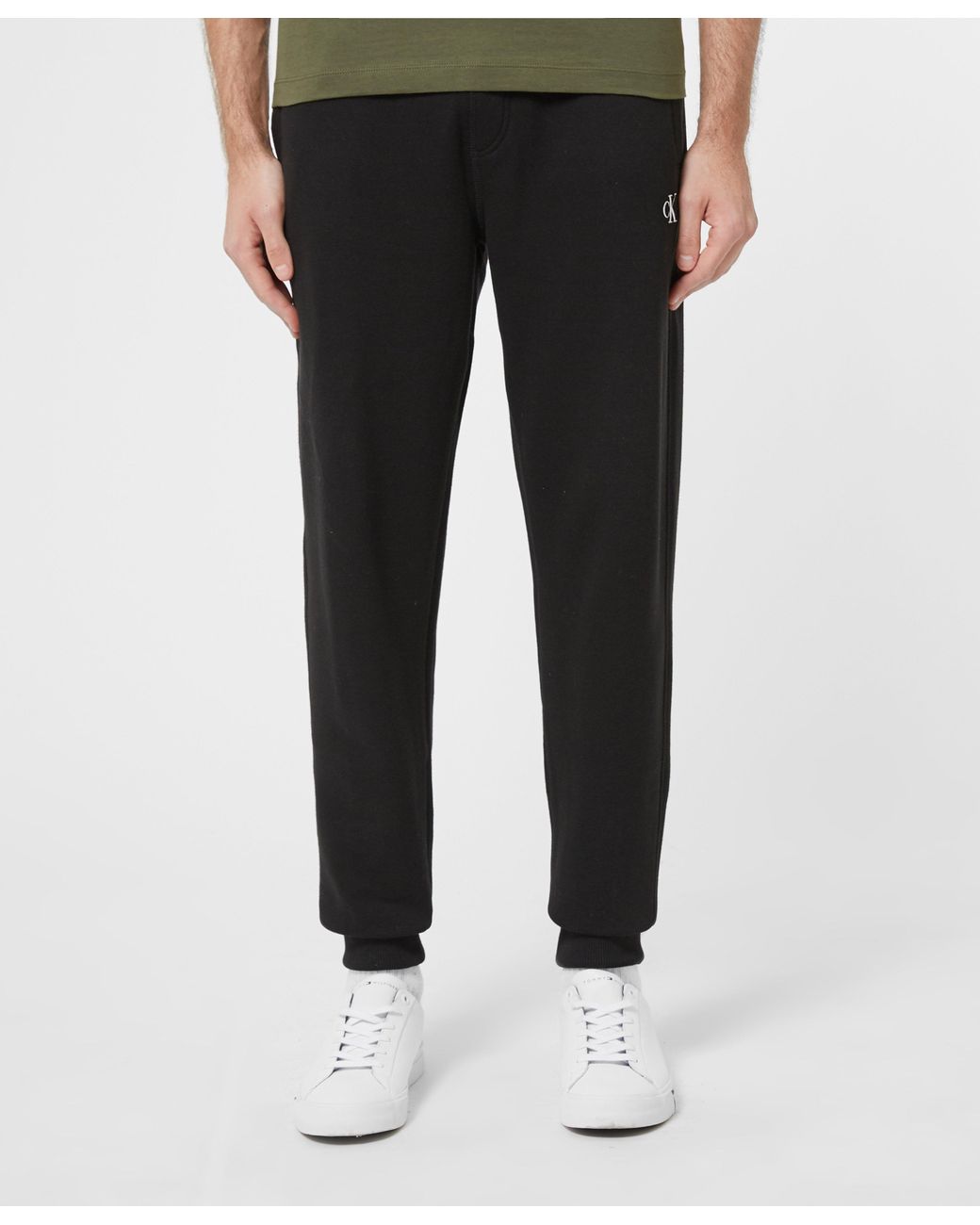 Calvin Klein Essential Fleece Pants in Black for Men - Lyst
