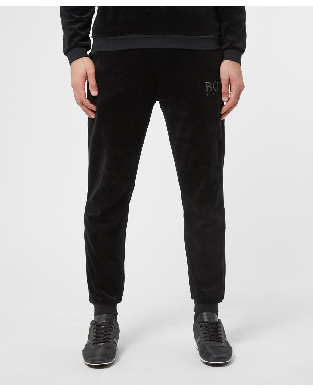hugo boss velour joggers
