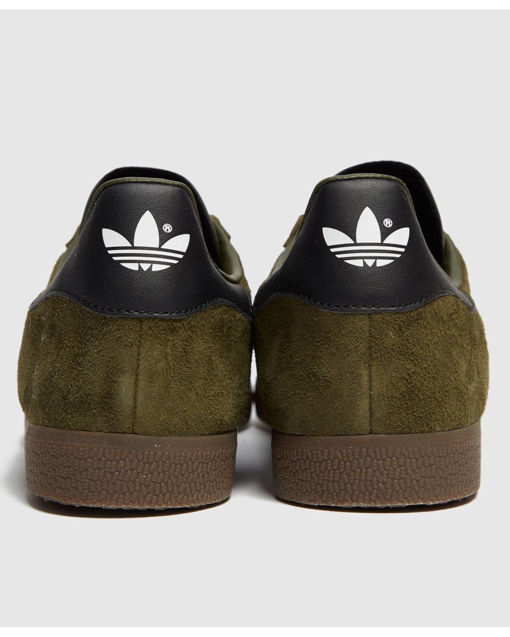 adidas originals gazelle green suede sneakers