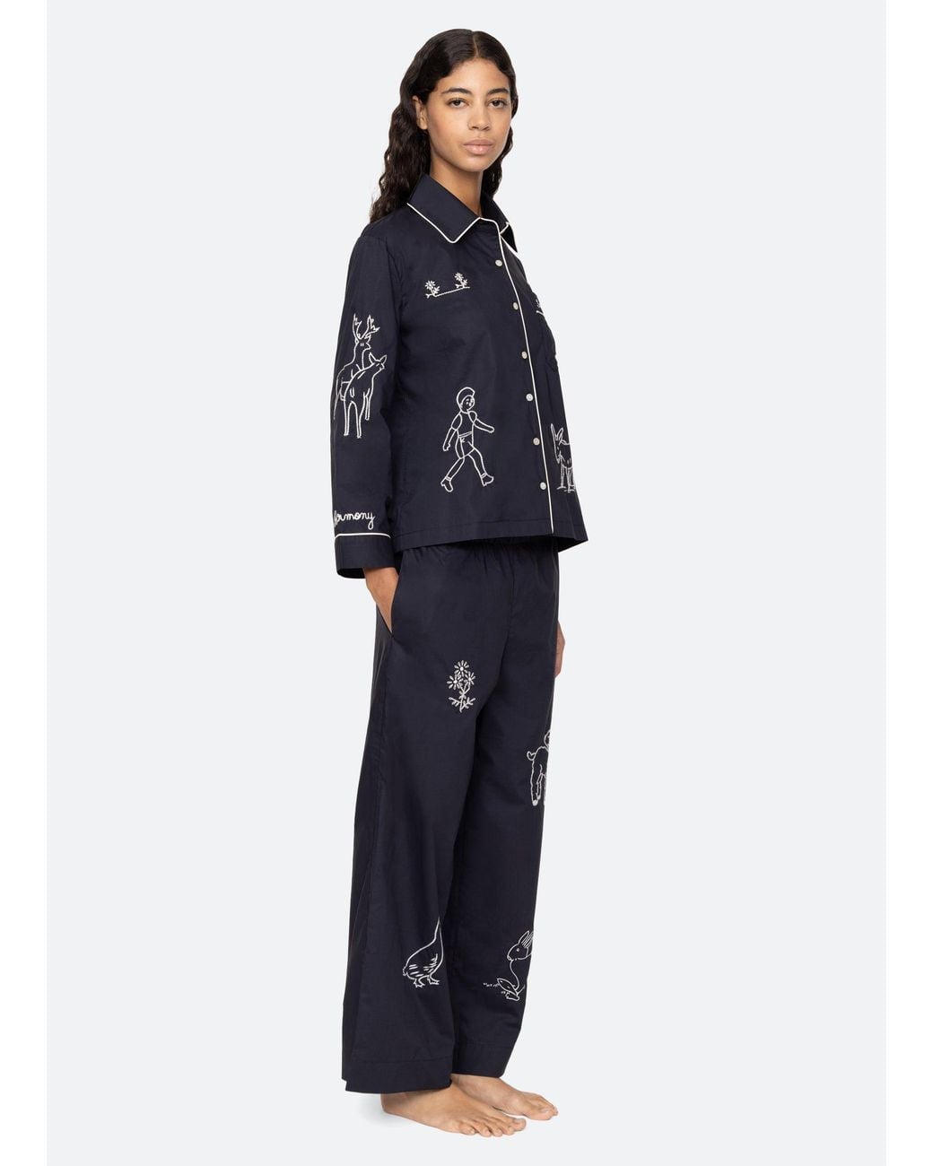 Sea Blue Demi Pj Set