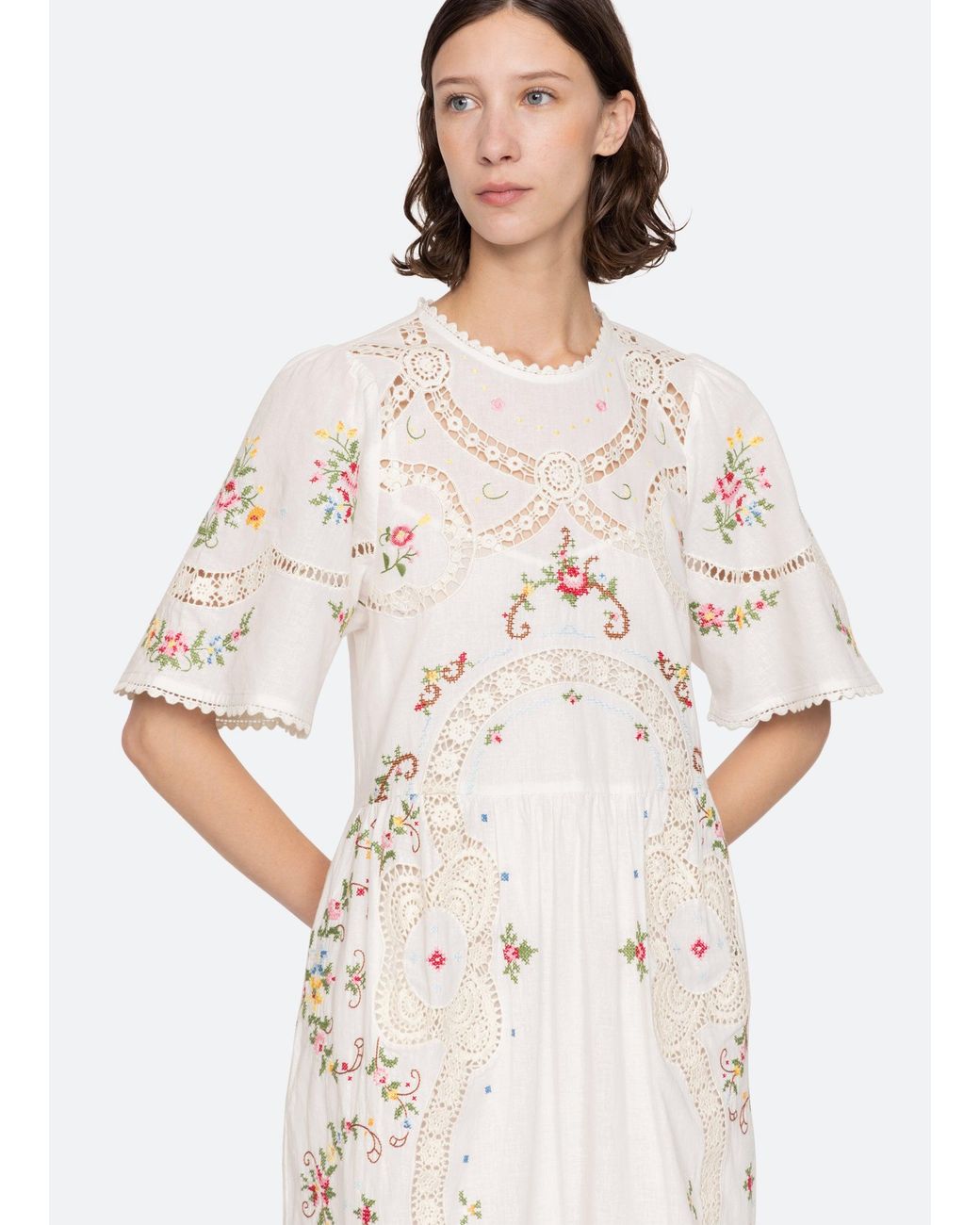 Sea Edwina S/s Dress in White | Lyst Sea Edwina S/s Dress in White | Lyst