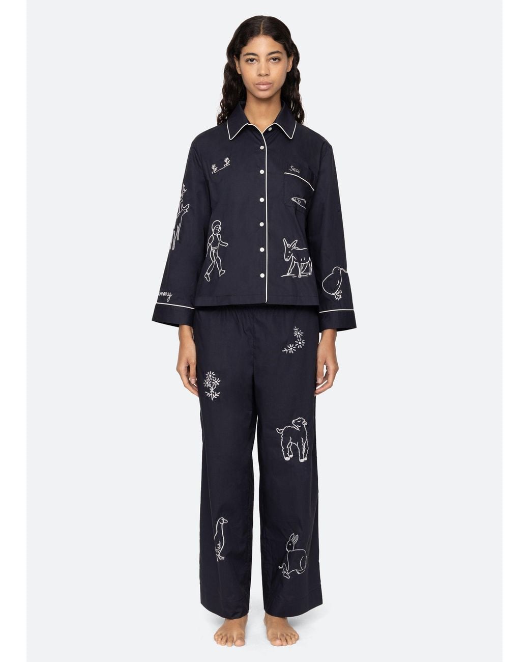 Sea Blue Demi Pj Set