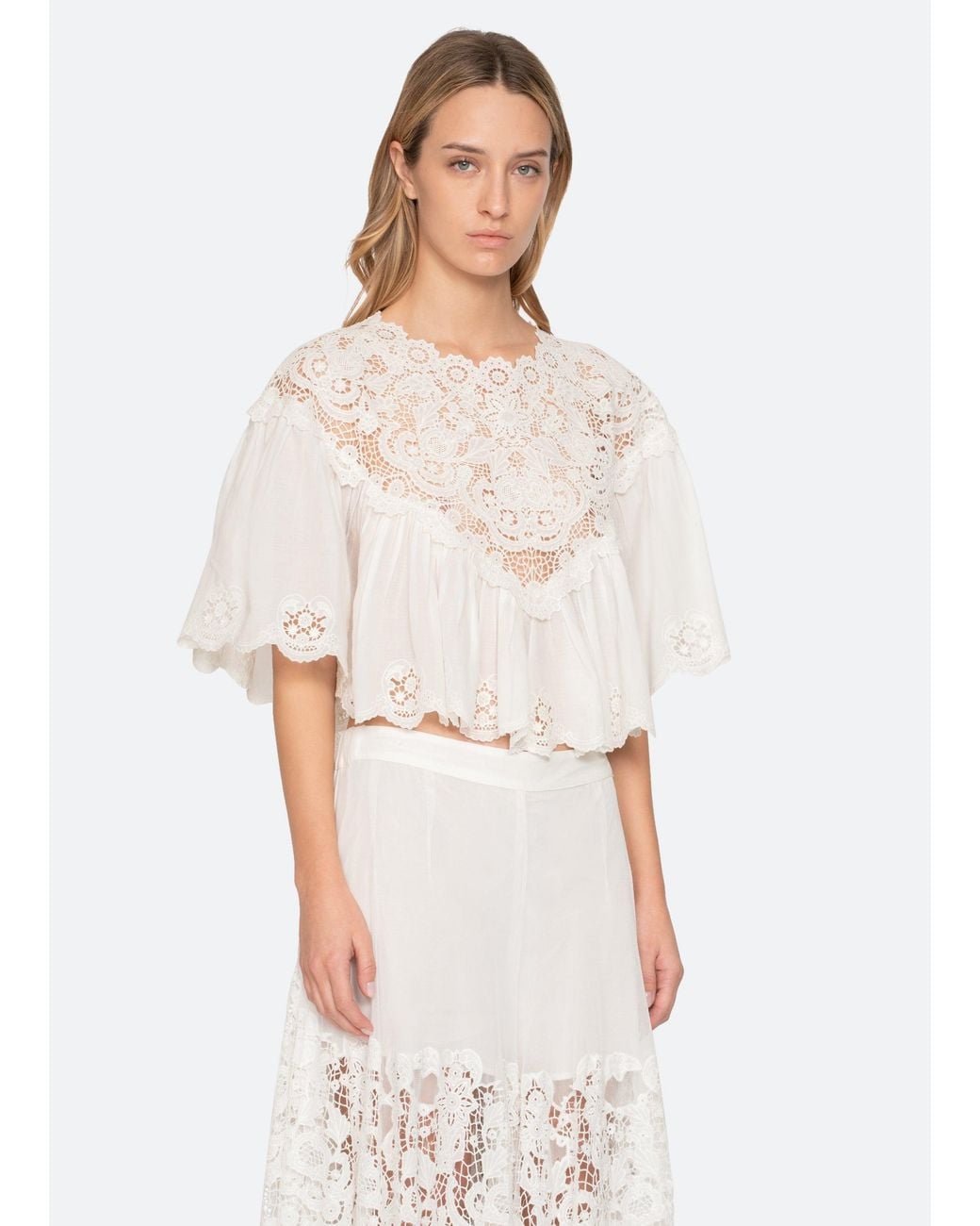 Sea White Sofia Top