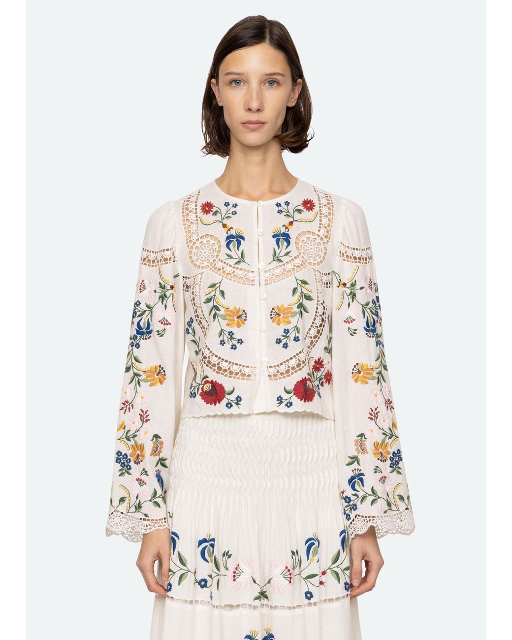 Sea Celia L/s Top in White | Lyst